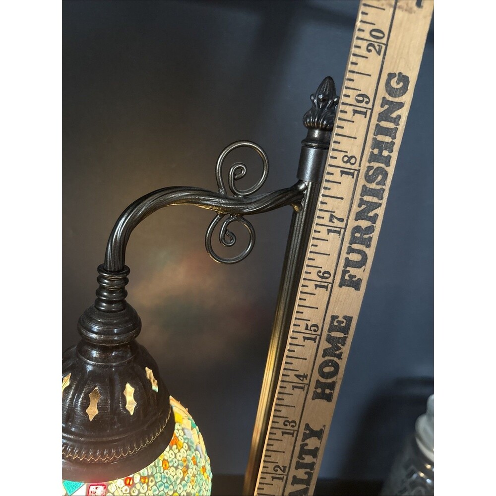 Turkish Moroccan Colorful Glass Mosaic Lamp - Picture 7 of 11